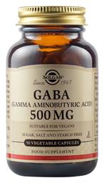 Solgar Gaba 50 Φυτικές Κάψουλες Unflavoured