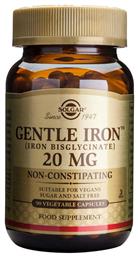 Solgar Gentle Iron 20mg 90 φυτικές κάψουλες