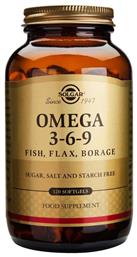 Solgar Omega 3 6 9 Fish, Flax, Borage Ιχθυέλαιο 120 μαλακές κάψουλες