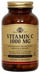 Solgar Vitamin C Βιταμίνη 1000mg 100 φυτικές κάψουλες 100τμχ