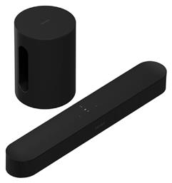 Sonos Beam Gen2 Soundbar 80W 2.0 με Ασύρματο Subwoofer Sub Mini Μαύρο από το Public