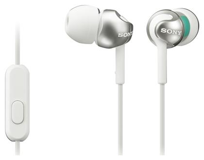 Sony MDR-EX110AP In-ear Handsfree με Βύσμα 3.5mm Λευκό από το e-shop