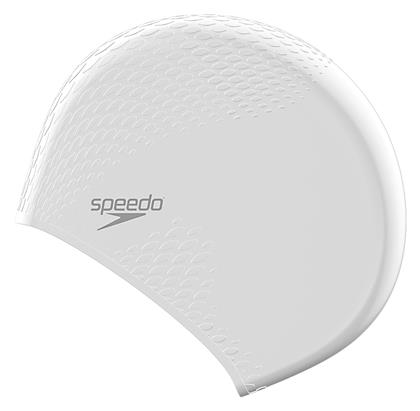 Speedo Bubble Active Σκουφάκι Κολύμβησης Ενηλίκων από Σιλικόνη Λευκό