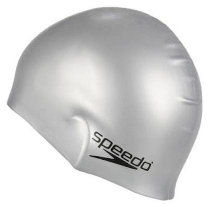 Speedo PLAIN MOULDED Σκουφάκι Κολύμβησης από Σιλικόνη Ασημί