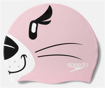 Speedo Σκουφάκι Κολύμβησης Παιδικό από Σιλικόνη Ροζ