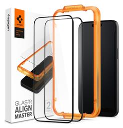 Spigen GLAS.tR ALIGNmaster Tempered Glass 2τμχ Μαύρο (iPhone 15 Pro)