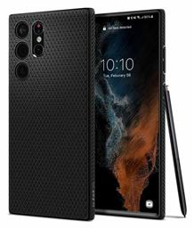 Spigen Liquid Air Back Cover Σιλικόνης Matte Black (Galaxy S22 Ultra 5G) από το Uniqueshop