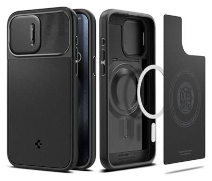 Spigen Optik Armor Mag Back Cover Πλαστικό / Σιλικόνης Ανθεκτική Μαύρο (iPhone 15 Pro)