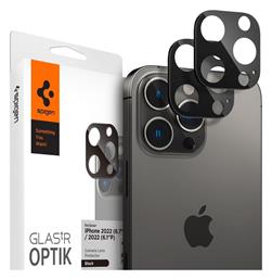 Spigen Optik.Tr 2τμχ Προστασία Κάμερας Tempered Glass Black για το iPhone 14 Pro / 14 Pro Max