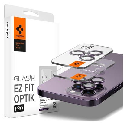 Spigen Optik.tr EZ Fit Προστασία Κάμερας Tempered Glass Deep Purple για το iPhone 14 Pro / 14 Pro Max από το e-shop