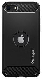 Spigen Rugged Armor Back Cover Σιλικόνης 2mm Ανθεκτικό Μαύρο (iPhone 7 / 8 / SE 2020 / SE 2022)