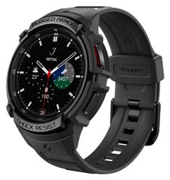 Spigen Rugged Armor Pro Θήκη Σιλικόνης σε Μαύρο χρώμα για το Galaxy Watch6 Classic 47mm