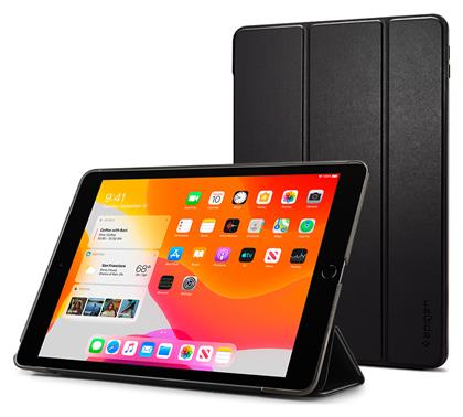 Spigen Smart Fold Flip Cover Δερματίνης / Σιλικόνης Μαύρο (iPad 2019/2020/2021 10.2'')