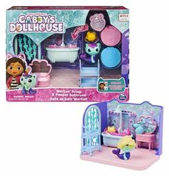 Spin Master Παιχνίδι Μινιατούρα Gabby´s Dollhouse MerCat Primp & Pamper Bathroom για 3+ Ετών