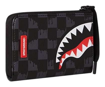 Sprayground Drip Check Παιδικό Πορτοφόλι με Φερμουάρ Μαύρο W6575