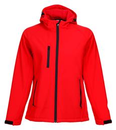 Stenso Αθλητικό Μπουφάν Softshell Κόκκινο