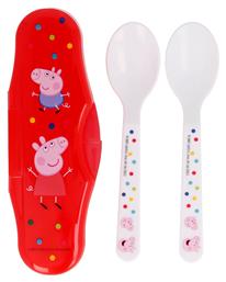 Stor Βρεφικό Σετ με Κουτάλια Peppa Pig από Πλαστικό σε Θήκη 2τμχ