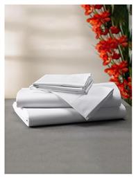 Sunshine Myrto Σεντόνι Ξενοδοχείου Λευκό King Size 280x300εκ. Βαμβάκι & Πολυεστέρας