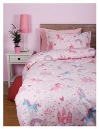 Sunshine Σετ Μονά Feelings 36 Ροζ 165x270cm