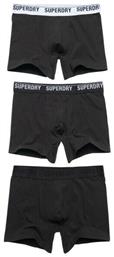 Superdry Ανδρικά Μποξεράκια Black Mix 3Pack