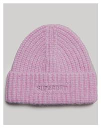 Superdry Beanie Γυναικείος Σκούφος Πλεκτός Lilac Marl