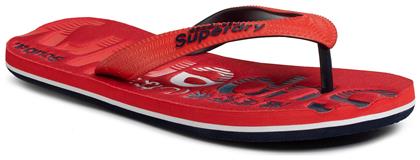 Superdry Classic Scuba Flip Flops σε Κόκκινο Χρώμα