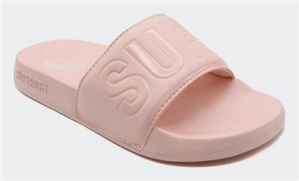 Superdry Core Vegan Slides σε Ροζ Χρώμα