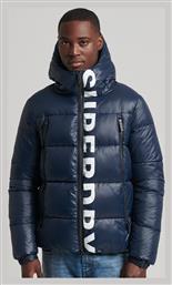 Superdry Mountain Ανδρικό Χειμωνιάτικο Μπουφάν Puffer Navy Μπλε