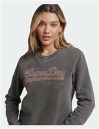 Superdry Vintage Γυναικείο Φούτερ Γκρι