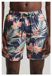 Superdry Vintage Hawaiian Ανδρικό Μαγιό Σορτς Navy Μπλε Floral