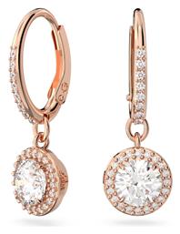 Swarovski Constella Round Cut Γυναικεία Σκουλαρίκια Κρεμαστά Επιχρυσωμένα με Πέτρες από το Notos