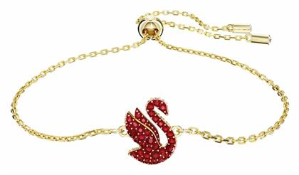 Swarovski Γυναικείο Βραχιόλι Iconic Swan Επιχρυσωμένο