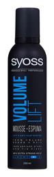 Syoss Volume Lift Mousse Αφρός Μαλλιών για Όγκο 250ml