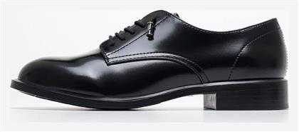 Tamaris Δερμάτινα Γυναικεία Oxfords σε Μαύρο Χρώμα