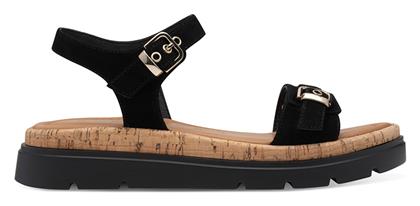 Tamaris Δερμάτινα Γυναικεία Σανδάλια Ανατομικά Sporty Flatforms