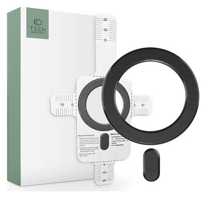 Tech-Protect Magmat MagSafe Universal Magnetic Ring Αξεσουάρ ΜagSafe σε Μαύρο χρώμα από το Uniqueshop