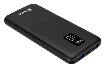 Tellur PD102 Power Bank 10000mAh 22.5W με 2 Θύρες USB-A και Θύρα USB-C Quick Charge 3.0 Μαύρο από το Public