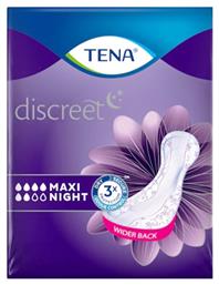 Tena Lady Discreet Night Maxi Γυναικείες Σερβιέτες Ακράτειας Αυξημένης Ροής 6 Σταγόνες 12τμχ από το e-Fresh