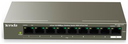 Tenda TEF1109P-8-63W Unmanaged L2 PoE+ Switch με 9 Θύρες Ethernet