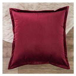 Teoran Διακοσμητική Μαξιλαροθήκη Velvet 10 Bordo 45x45εκ. από το Designdrops