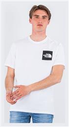 The North Face Fine Ανδρικό T-shirt Λευκό με Λογότυπο