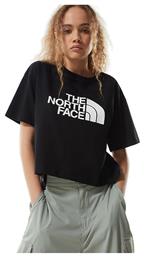 The North Face Γυναικείο Αθλητικό Crop Top Κοντομάνικο Μαύρο Μαύρο