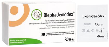 Thea Pharma Hellas Blephademodex Οφθαλμικά Επιθέματα σε Λευκό χρώμα 30τμχ