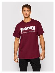 Thrasher T-Shirt Skatemag Μπορντό Regular Fit