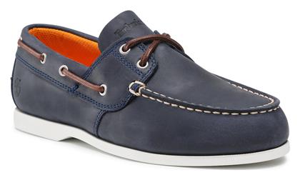 Timberland Cedar Δερμάτινα Ανδρικά Boat Shoes σε Μπλε Χρώμα