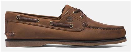 Timberland Δερμάτινα Ανδρικά Boat Shoes σε Καφέ Χρώμα