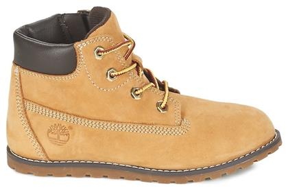 Timberland Δερμάτινα Παιδικά Μποτάκια με Φερμουάρ Ταμπά