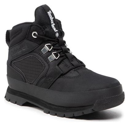 Timberland Euro Hiker Δερμάτινα Παιδικά Μποτάκια Μαύρα