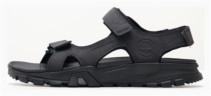 Timberland Lincoln Peak Δερμάτινα Ανδρικά Σανδάλια σε Μαύρο Χρώμα