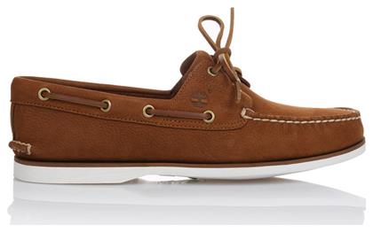 Timberland Suede Ανδρικά Boat Shoes σε Καφέ Χρώμα